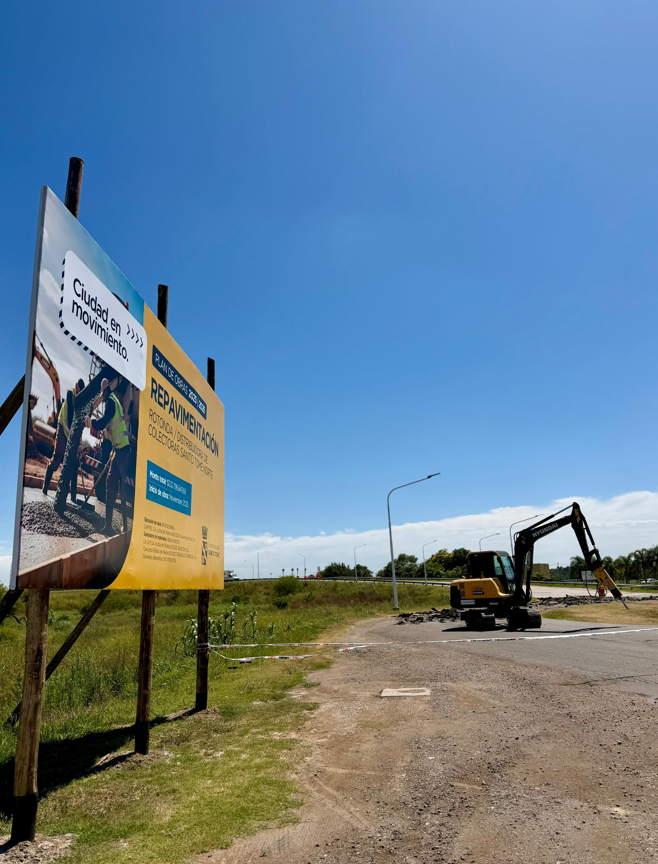 La Municipalidad informa sobre el esquema de desvíos por la obra de repavimentación de la rotonda/distribuidora de colectoras Santo Tome Norte