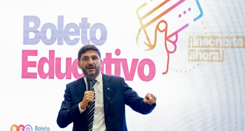 Pullaro lanzó el Boleto Educativo 2026: “Apostamos a fortalecer la educación y que sea accesible para todos”