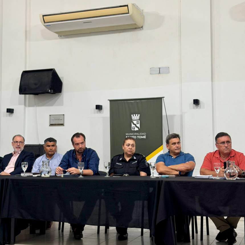 La Municipalidad Santo Tom&eacute; encabez&oacute; una nueva reuni&oacute;n del Consejo Municipal de Seguridad