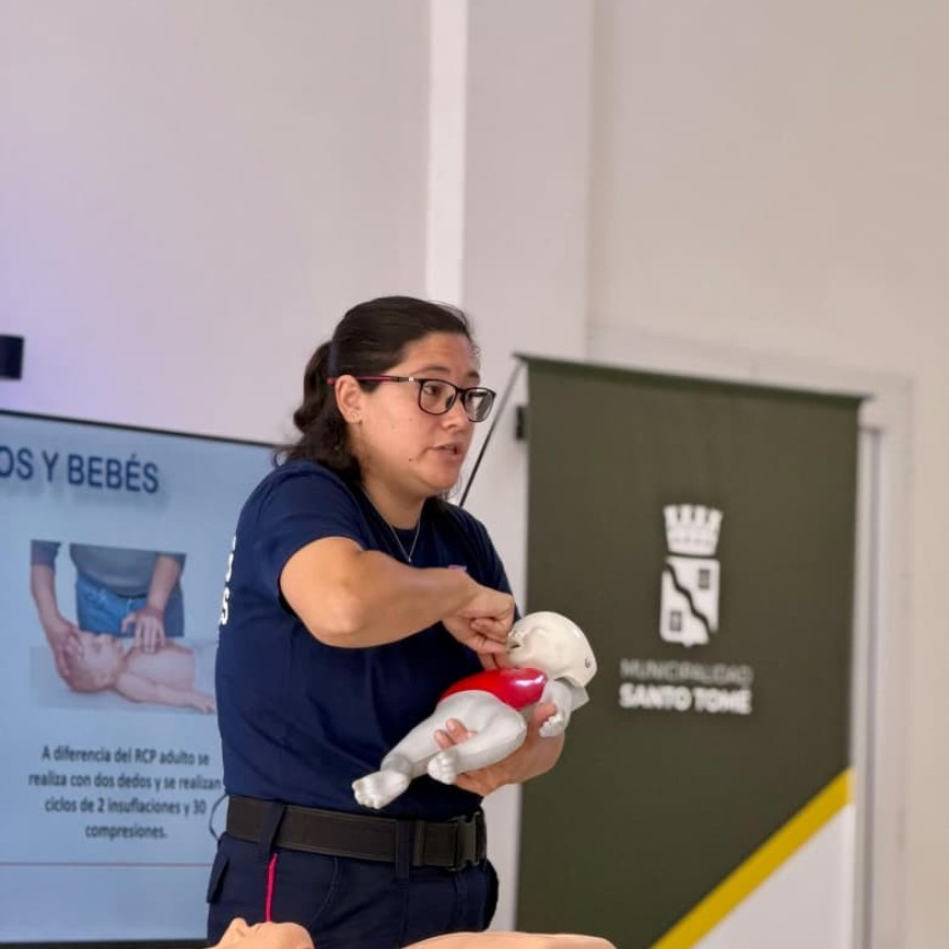 Santo Tom&eacute;:e realiz&oacute; una nueva capacitaci&oacute;n gratuita en RCP organizada por la Municipalidad 
