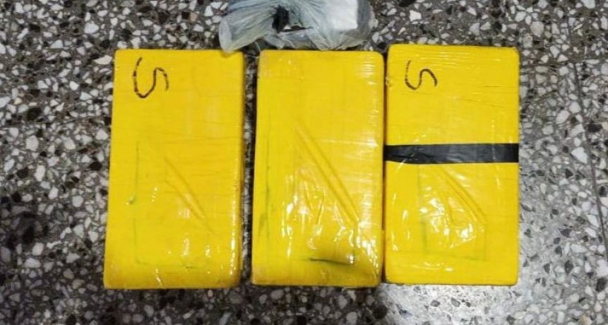 Nelson: dos detenidos con m&aacute;s de 3 kilos de coca&iacute;na durante un control sobre Ruta 11