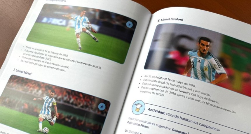 Con materiales pedag&oacute;gicos, Provincia trabaja en las escuelas el Mundial de F&uacute;tbol y los Juegos Suramericanos