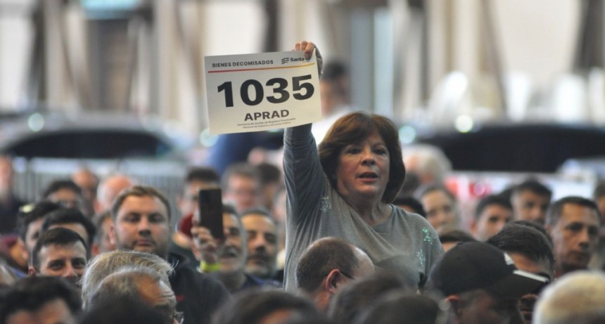 Se recaudaron más de 700 millones de pesos en la subasta de bienes decomisados al delito