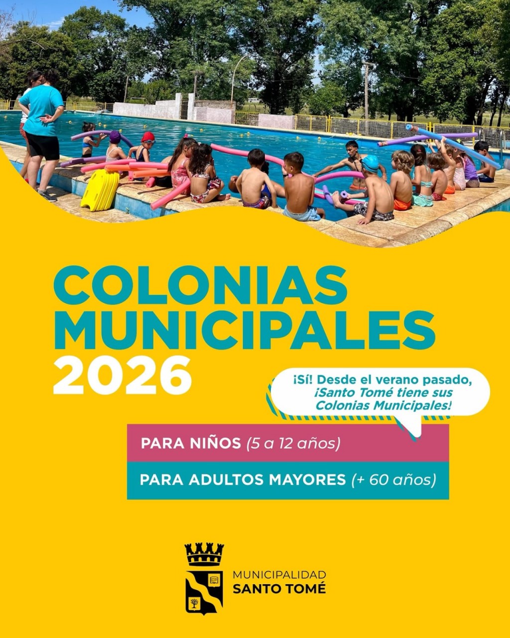 La Municipalidad de Santo Tomé lanza la segunda edición de las Colonias Municipales