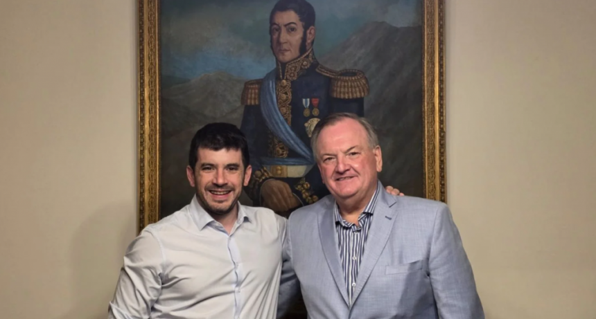 Felipe Michlig recibió al intendente de Venado tuerto Leonel Chiarella, flamante Pte. de la UCR nacional
