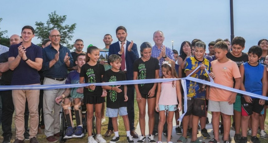 Pullaro inauguró la ciclovía sur de Laguna Paiva, hecha con fondos provinciales