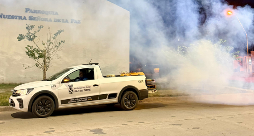 La Municipalidad de Santo Tomé continúa el Programa Municipal de Fumigación