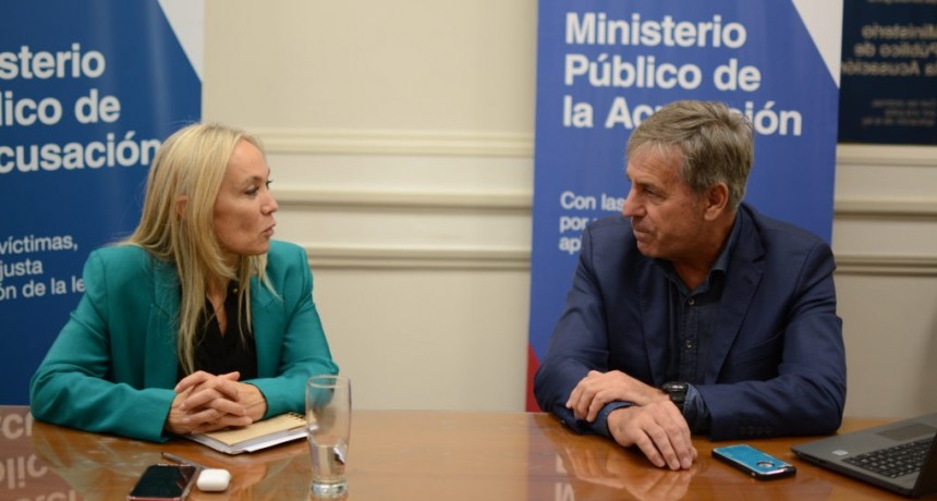 Jatón se reunió con la nueva fiscal general de la provincia