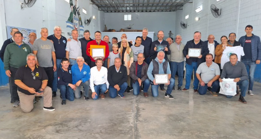 Michlig y González visitaron la sede del Centro de Excombatientes y Familiares de Caídos en Malvinas