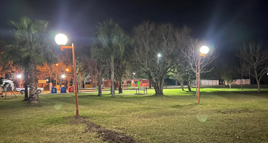 Reposición de luminarias y cableado en distintos puntos de Sauce Viejo