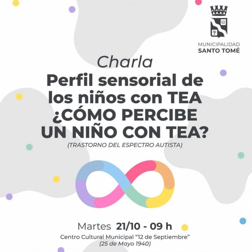 Charla abierta sobre el perfil sensorial de los niños con TEA