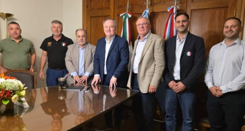 Felipe Michlig recibió al Diputado por Sudamérica del Congreso Italiano, Franco Tirelli